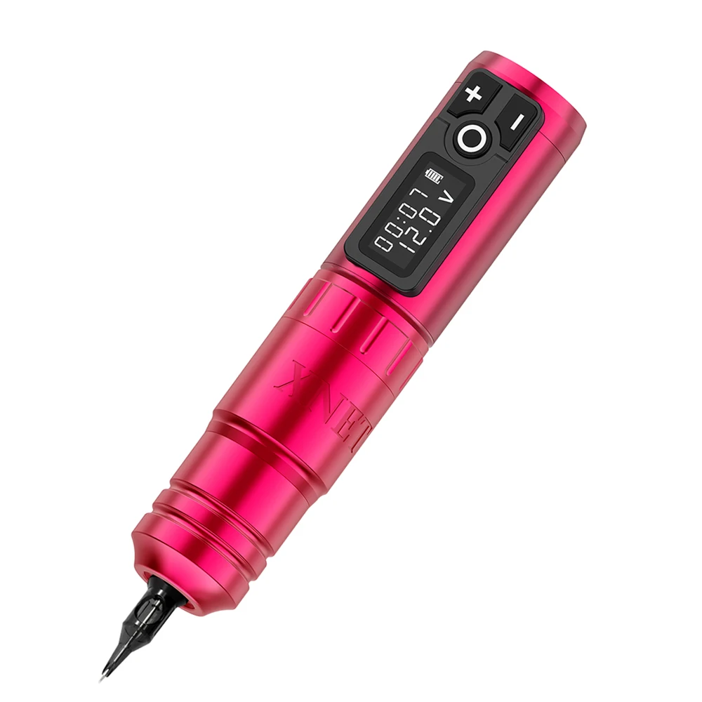 

XNET 2 Flamingo Wireless Tattoo Pen Machine Brushless Motor 1950 mAh Lithium Battery Fast Charge for Travel Portability, Pink