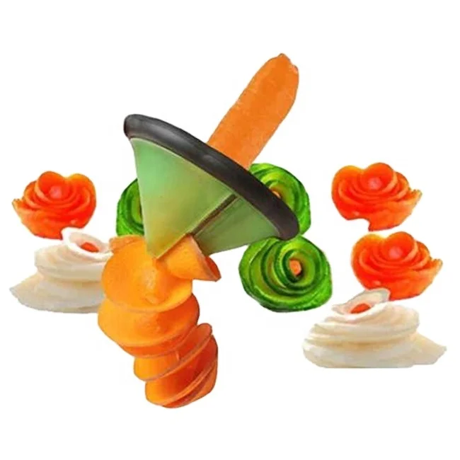 

Vegetable Fruit Sharpener Peeler Carrot Cucumber Spiral Slicer Kitchen Cutter MZL