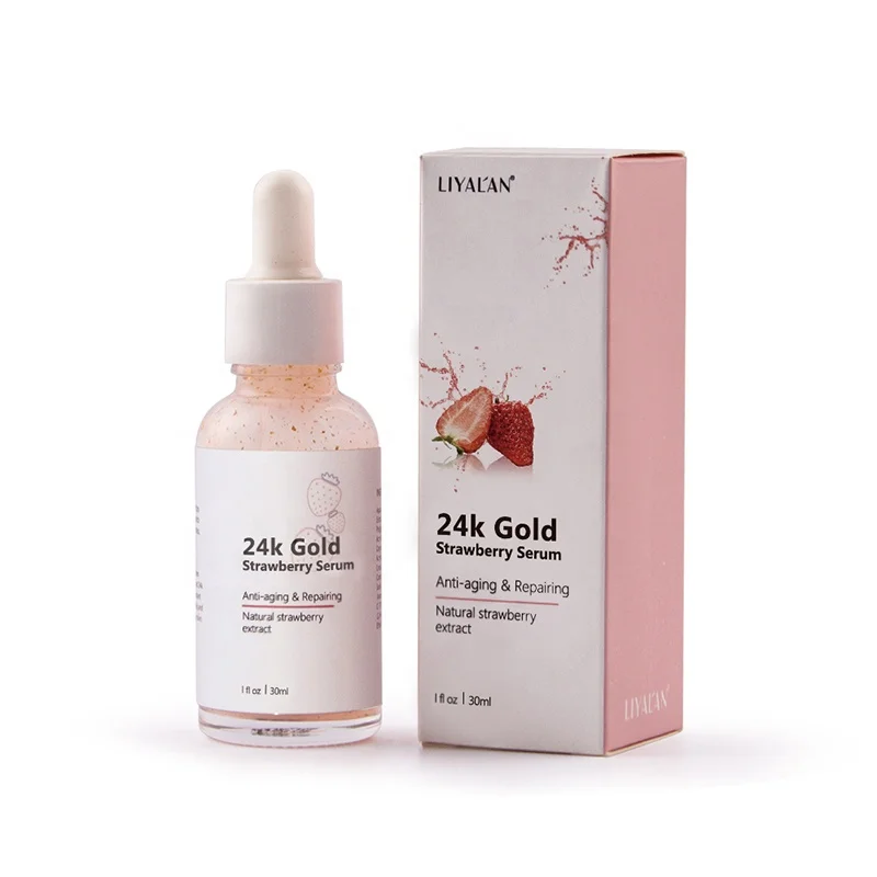 

Custom Skin Repair Brightening Anti Aging Collagen Fruit Vitamin 24K Gold Face Serum