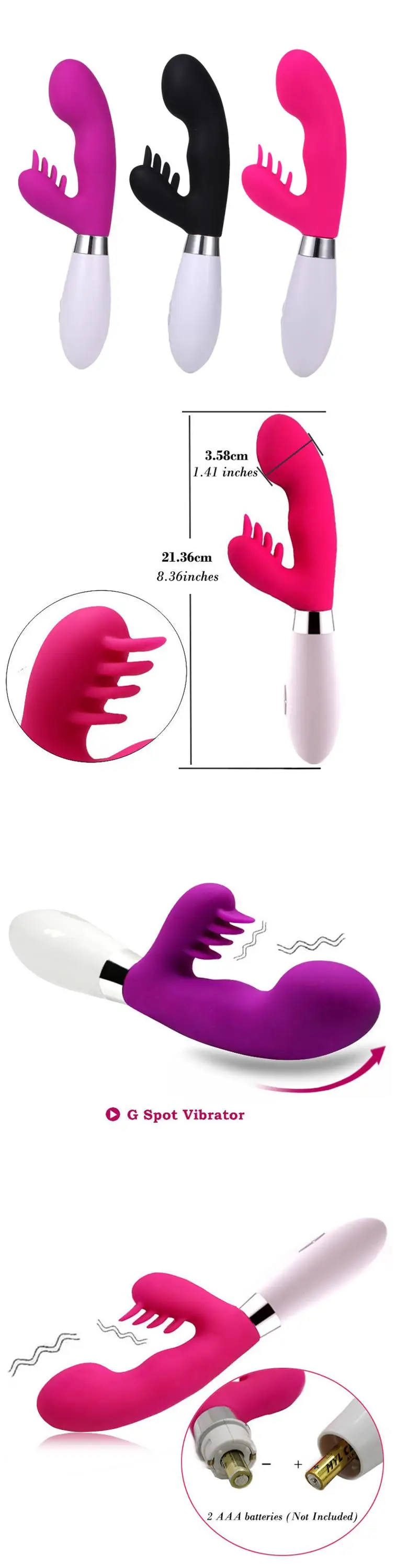 Hot Medical Silicone 10 Speeds Vibration Sex Toys G Sport Vibrator For