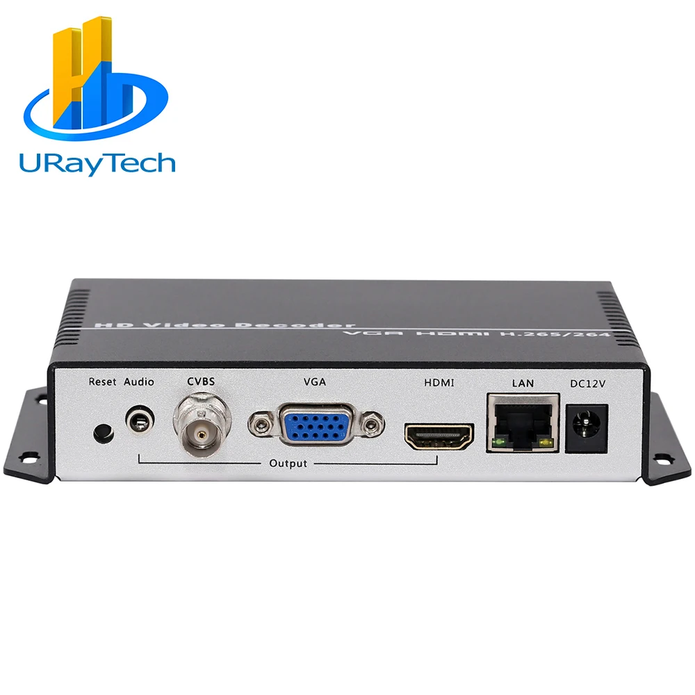 

URayTech HD HDMI VGA CVBS Video Streaming Decoder SRT RTSP RTMP HLS To SDI IP Camera Decoder H.265 H.264