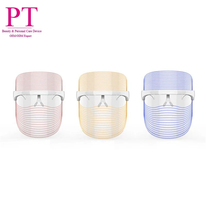 

PDT Photon Light Facial Skin tighten Beauty Therapy luminous machine rechargeable light LED mask