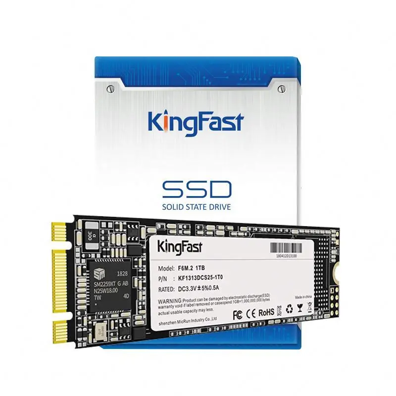 

Kingfast M2 M.2 SATA m2SSD 120GB 128GB 240GB 256GB 480GB 500GB 512GB 1TB 2TB internal solid state disk SSD for Laptop PC, Black