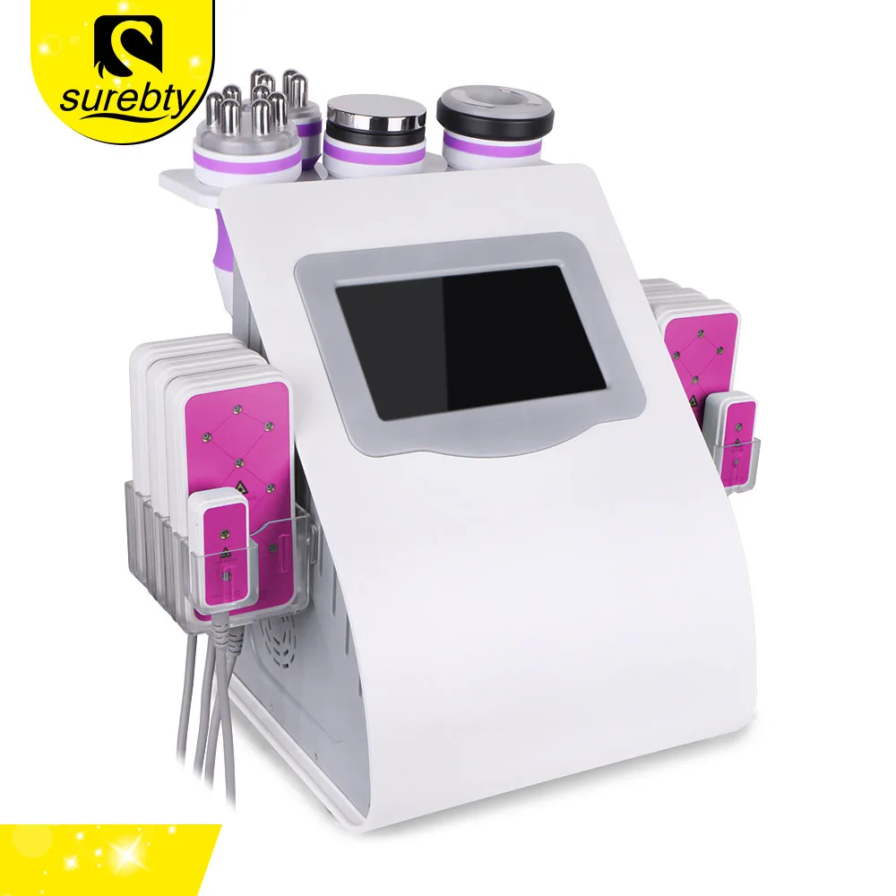 

6 In 140K Cavitation 2.0 Vacuum Body Shaping Radio Frequency Slimming Beauty Machine