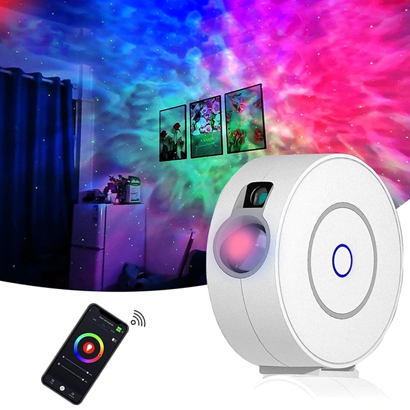 New Tuya/Smart Life Smart Star Projector Work With Alexa Google Home Colorful Starry Projector Light Sky Galaxy LED Night Light