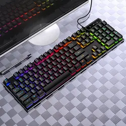 V4 mechanical touch gaming keyboard wired backlit 