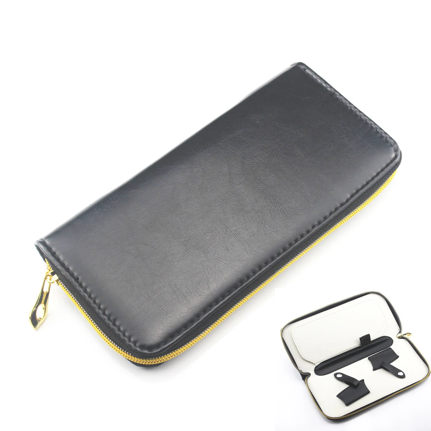 

Hairdressing Scissors Bag Scissors Storage Bag 2pcs Zhen Leather Bag High Quality