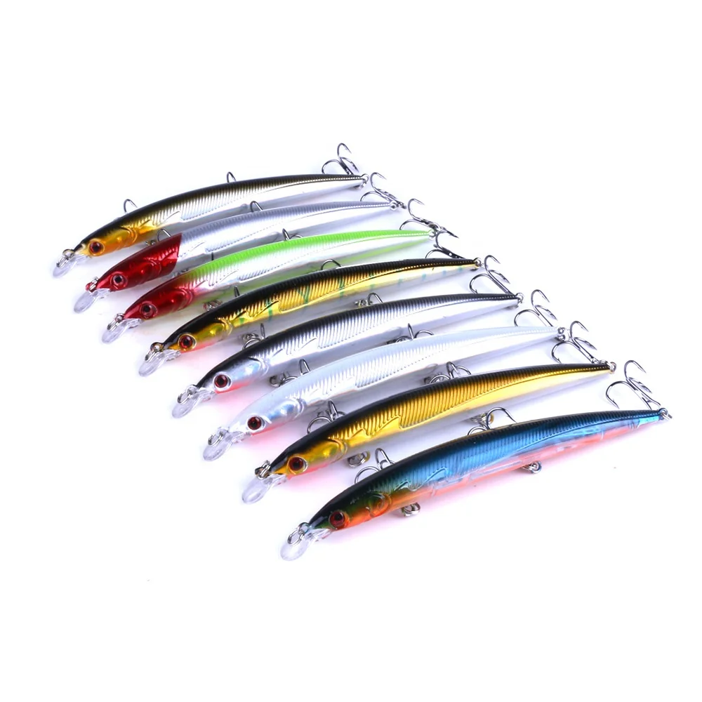 

Hengjia Hard Bait Minnow Fishing Lures Bass Fresh Salt Water 6# hook Fish Lure, 8 colour available/unpainted/customized