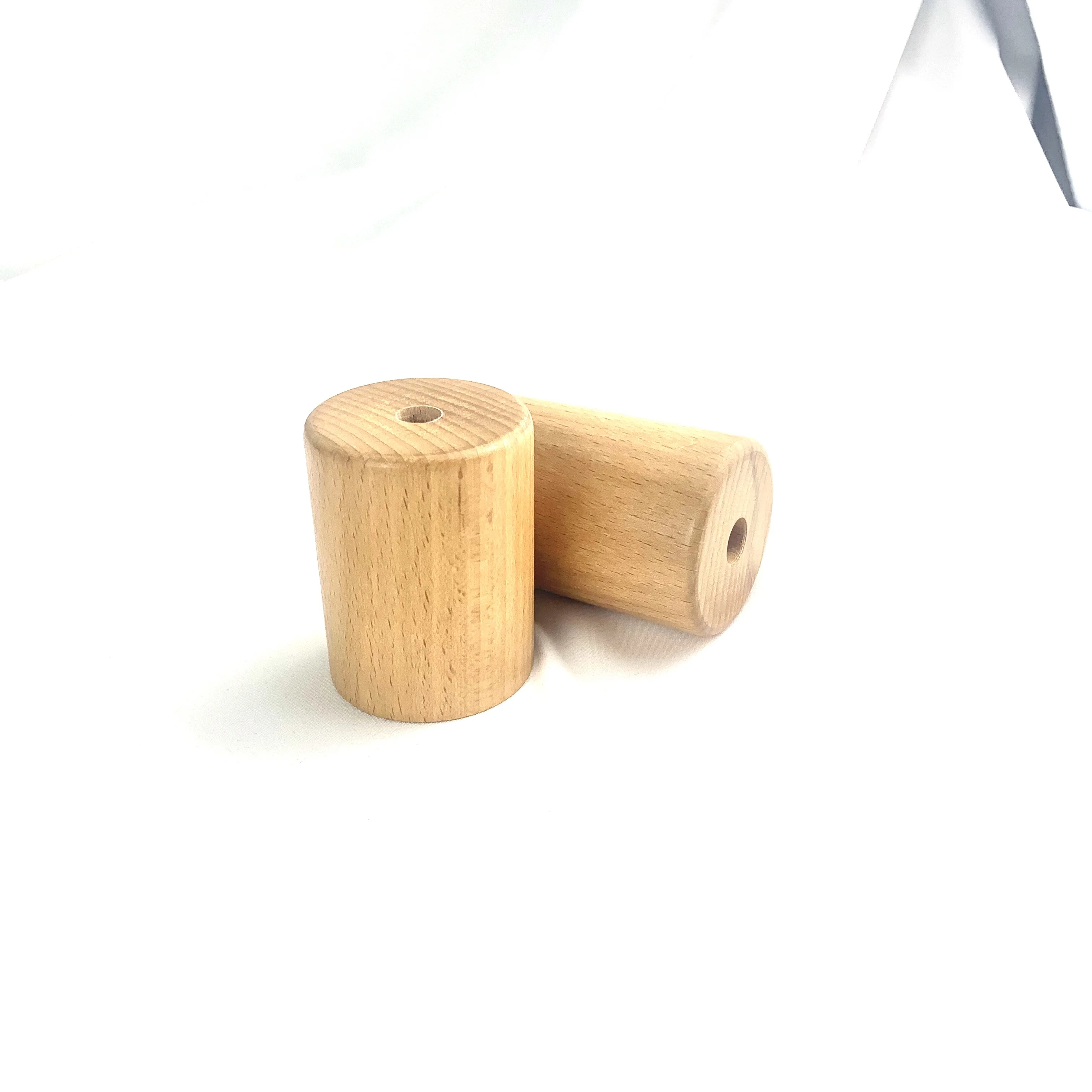 
New Beech Wooden Cylinder H6.5/7cm Lamp Cup Covering E27 Lamp Holder For Decor House Lamp Fixture Accessories 