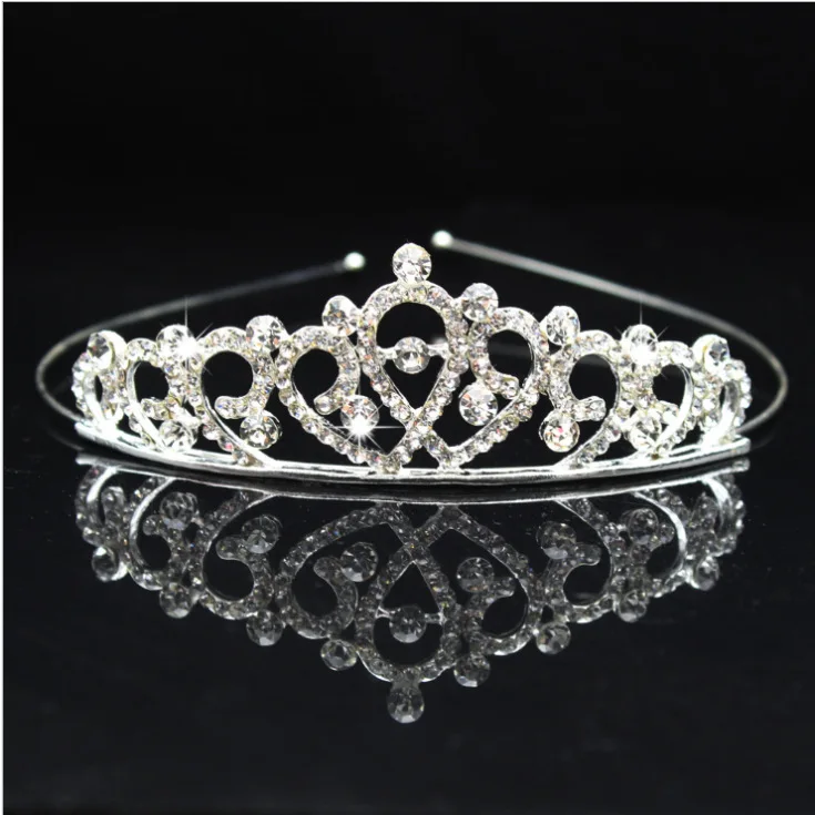 

Wholesale of children's three-dimensional crown headwear girls' birthday rhinestone hair clips