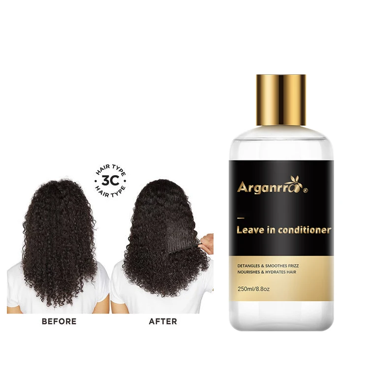 

Arganrro Private Label Almond Milk Lightweight Frizz Dandruff Leave In Conditioner And Detangling Cream