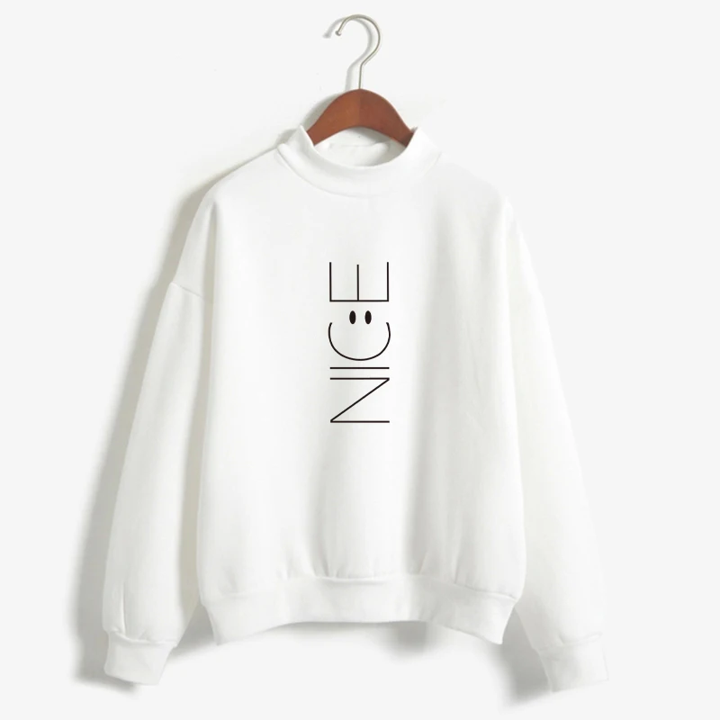 

winter Women's Hoodie Sweatshirt woman Harajuku Kawaii letter Singlet pullover white Oversized hoodie white Tops