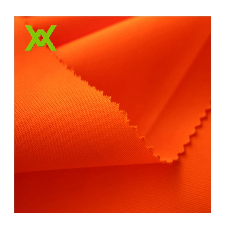 Wholesale Orange Reflective Fabric Hi Vis Colored Reflective Fabric