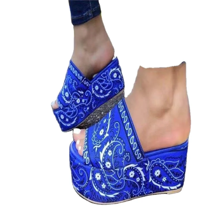 

2021 New Arrival Summer Street Causal Woman Sandals Fish Mouth Open Toe Silk Fashion Trendy Thick Bottom Ladies Platform Sandals