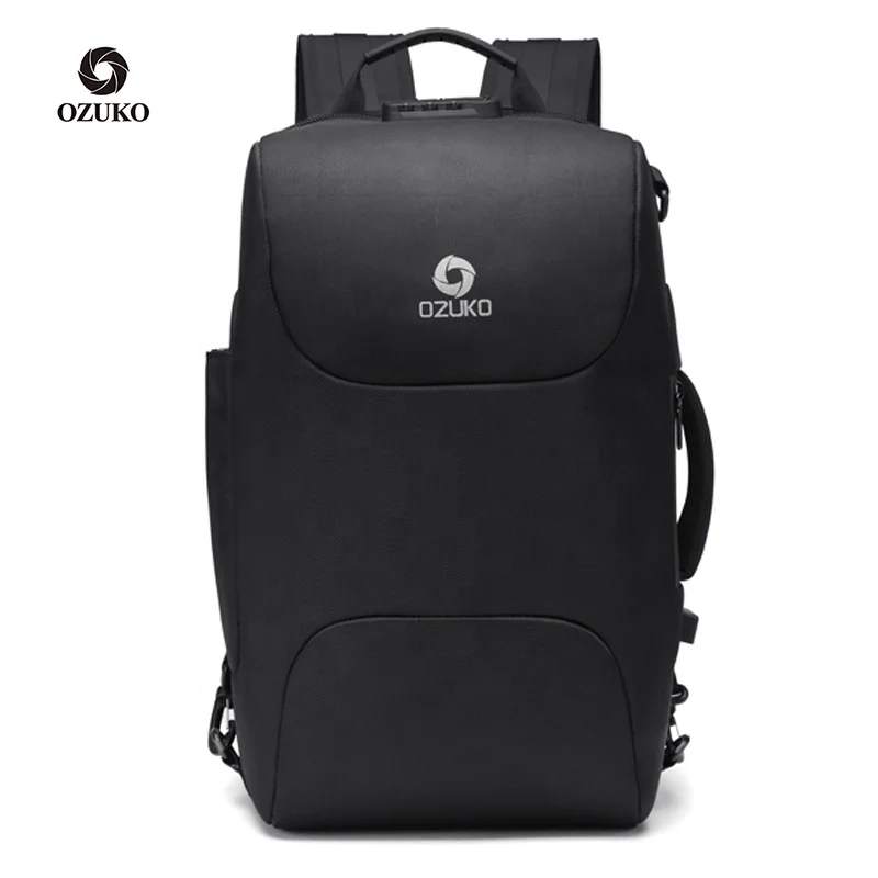 

Ozuko D9225 2022 Multifunctional Waterproof Rucksack Anti Theft Backpack Laptop Bag Hiking School Backpacks Custom Backpack, Black,blue,camo,grey