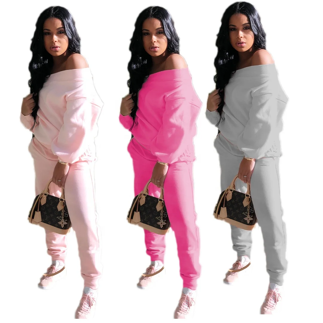 

MT95-2182 2020 winter women's nightclub solid color casual strapless two-piece suit women clothing casual dress women
