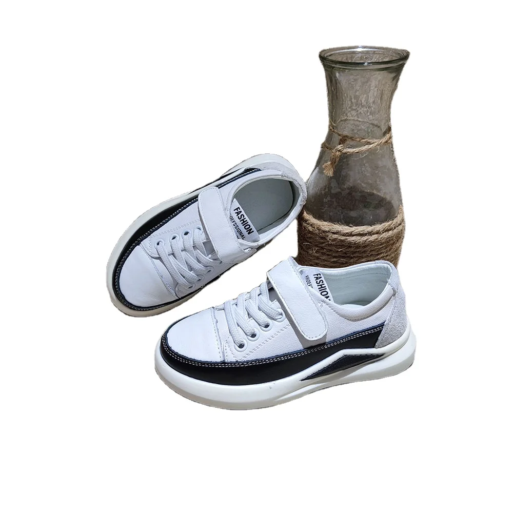 

Children's skateboarding shoes fall 2021 new boys' small white shoes children's casual shoes, Gray