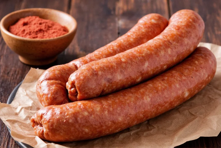Different types of sausages