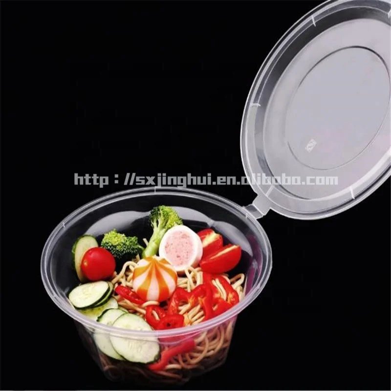 

China Supplier New Product 450ML/16OZ Disposable Take Away Plastic Salad Bowl With Lid