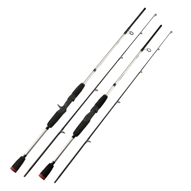 New fishing+rods ML colored glass light jigging solid fiberglass bait casting surfcasting plastic carbon spinning fishing rods, Black