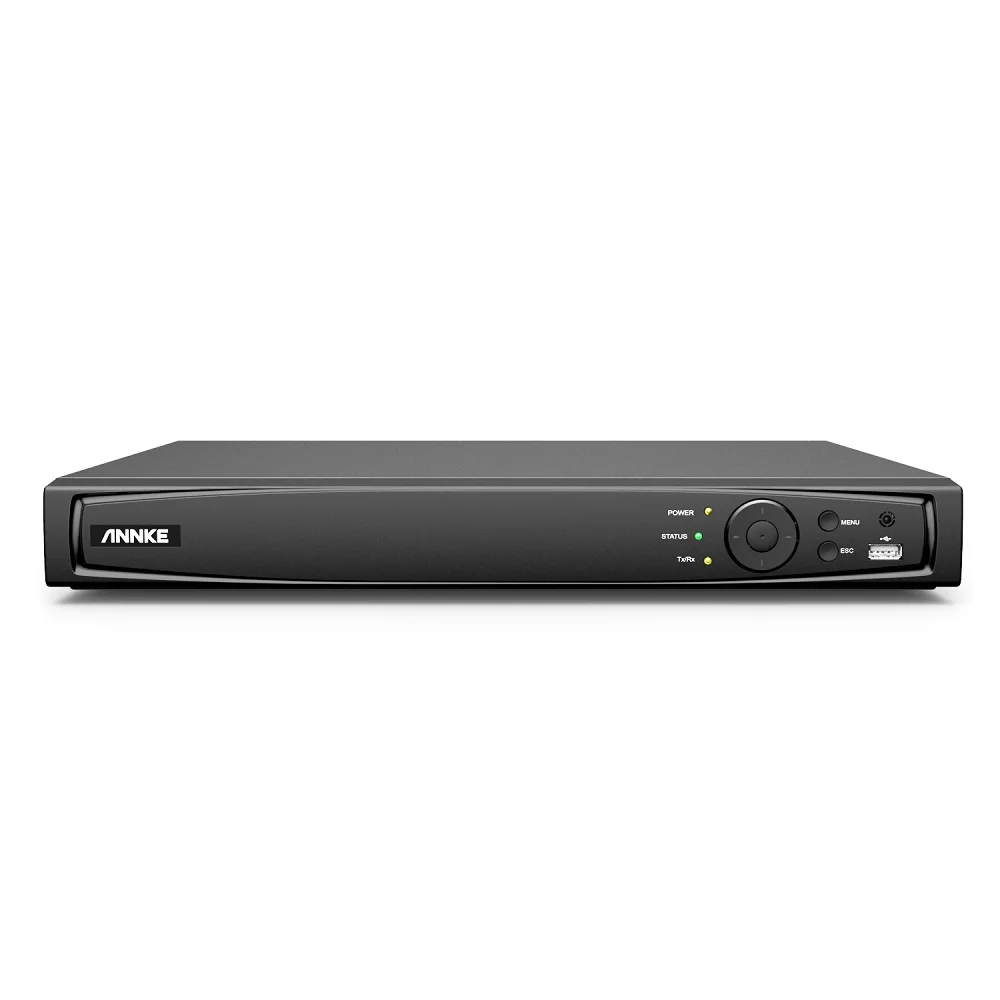 

ANNKE 16CH Motion Detection 2SATA NVR H.265 PoE Network Video Recorder 4K Ultra HD Smart Playback Recorder NVR