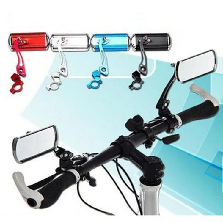 

Professional Aluminum Alloy Folding MTB Mountain Bike Cycling Rear View Bicycle Mirror, Black,red,blue,silver