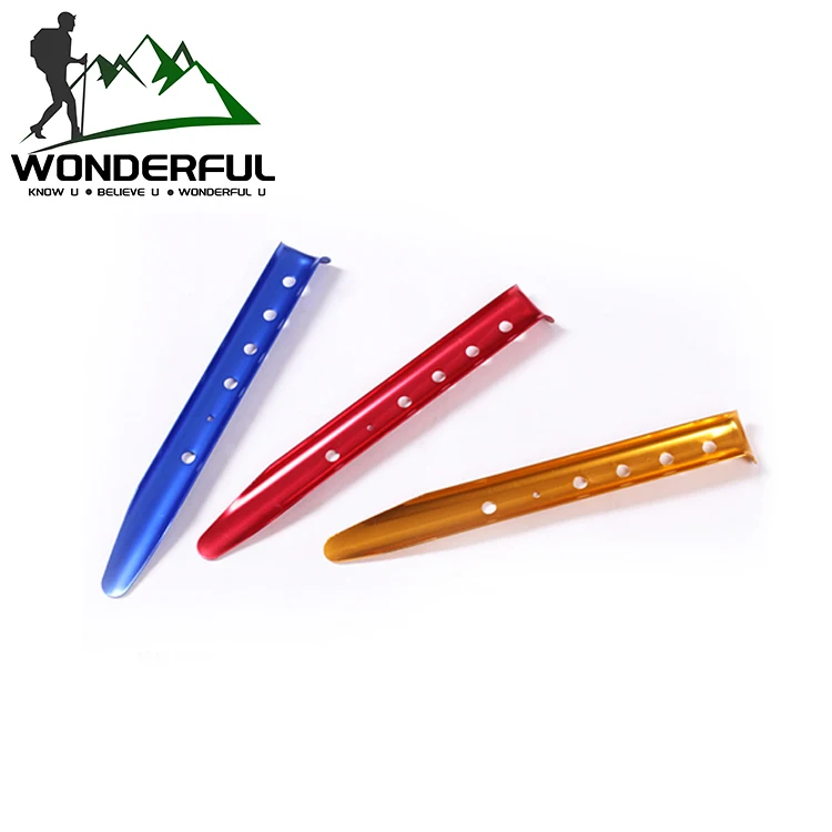 

Camping Windproof 23cm Aluminum Alloy Thickened Longer Accessories Outdoor Camping Snow Beach Tent Pegs