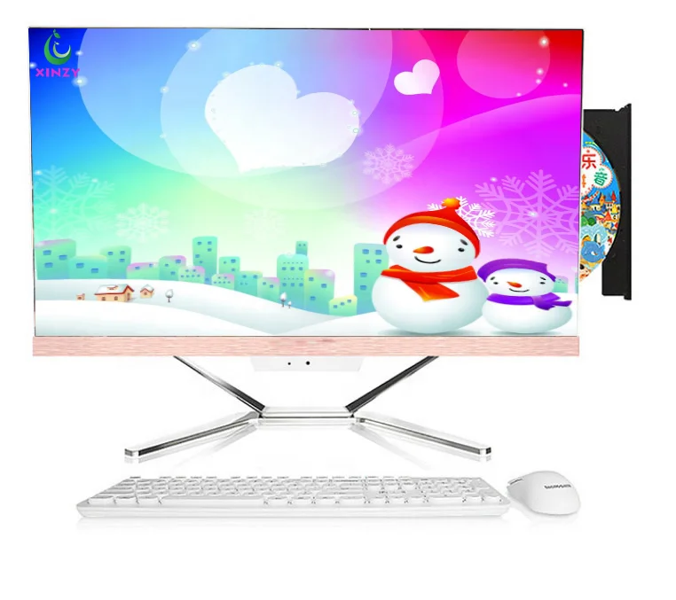 

XINZY barebone system 8G Memory 240GB SSD 24 inch screen monitor desktop computer with i9 CPU aio pc