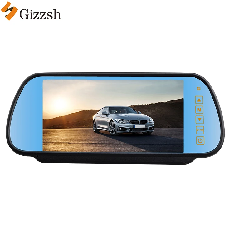 

Factory wholesale 2 AV input car rear view mirror 7inch screen car monitor