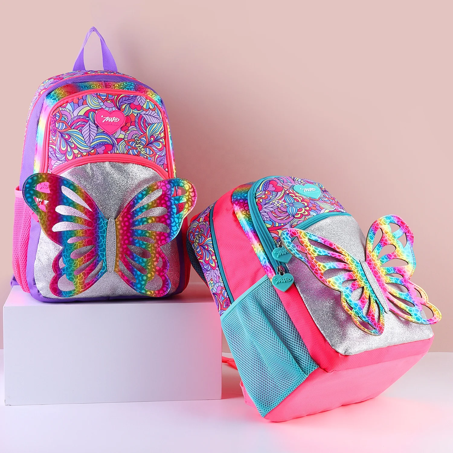 

Street Fashion 3D Butterfly Toddler Children Kid School Backpack Kid Bag Cute Girls