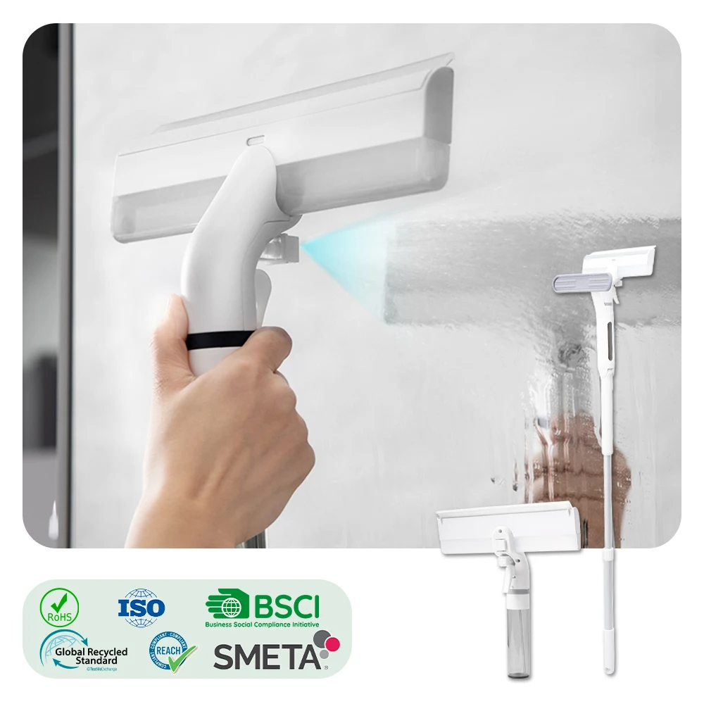 Hot Sale New Design Manual Window Cleaner With Telescopic Tube Car Glass Window Wipe Cleaner 3 in 1 Window Squeegee