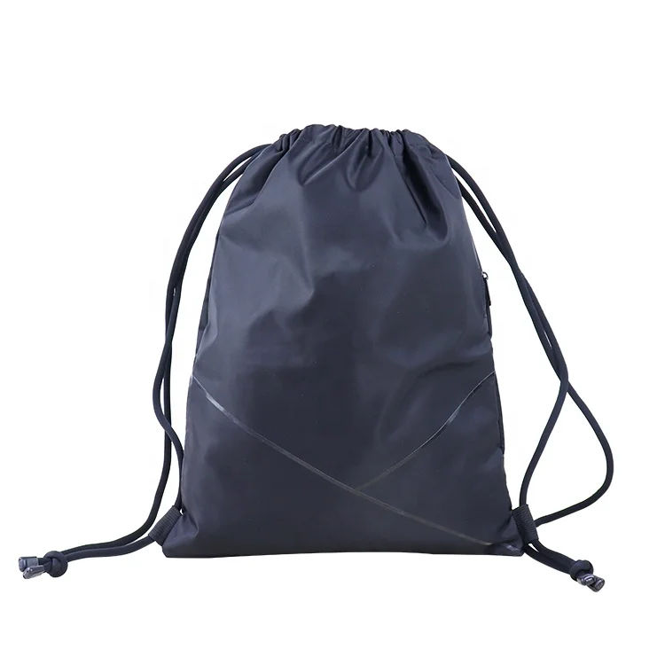 

Outdoor portable draw string bag men gym bag large capacity storage string bag backpack with side zipper pocket, Purple