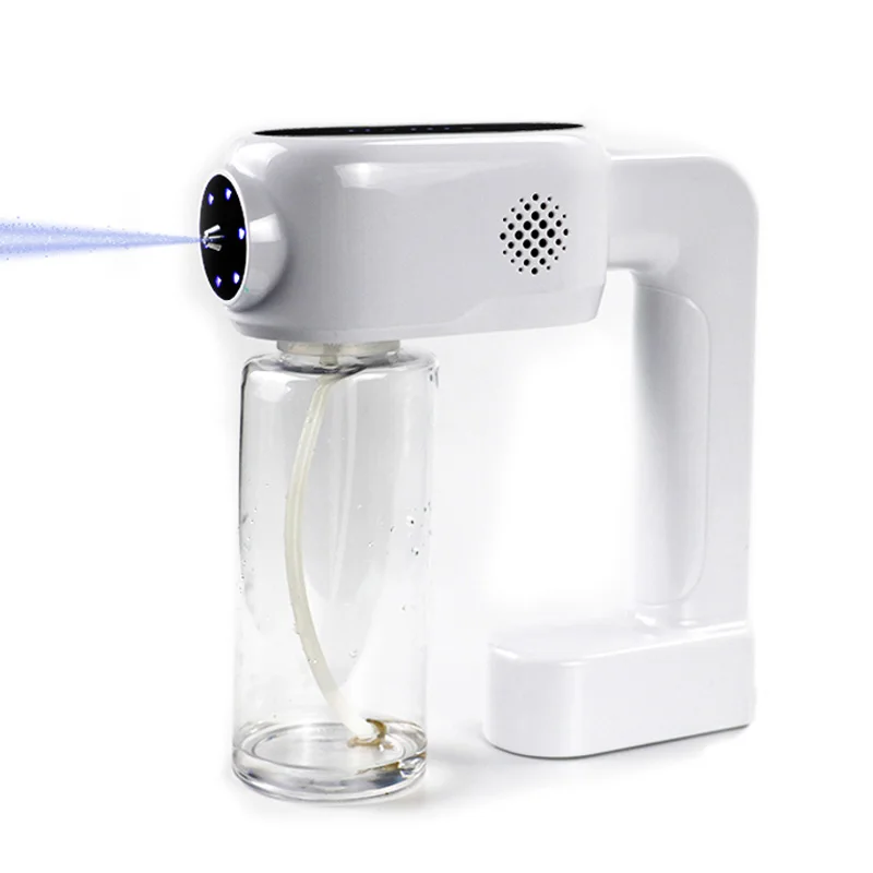 

Philippine Portable uv nano spray gun disinfectant 350ml gun spray nano atomizer touch screen