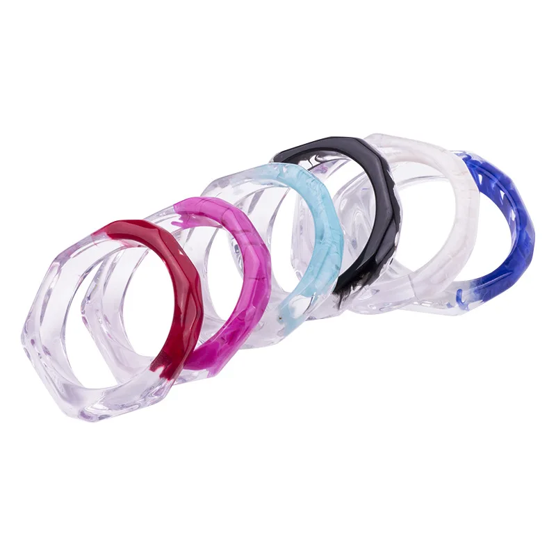 

Fashion Transprent Resin Bangle Clear Resin Bangle For Women and Girls