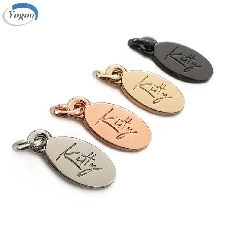 

Alloy Custom Pendant Charms Logo Engraved Jewelry Charms for Bracelet Making, Silver / rose gold / gold