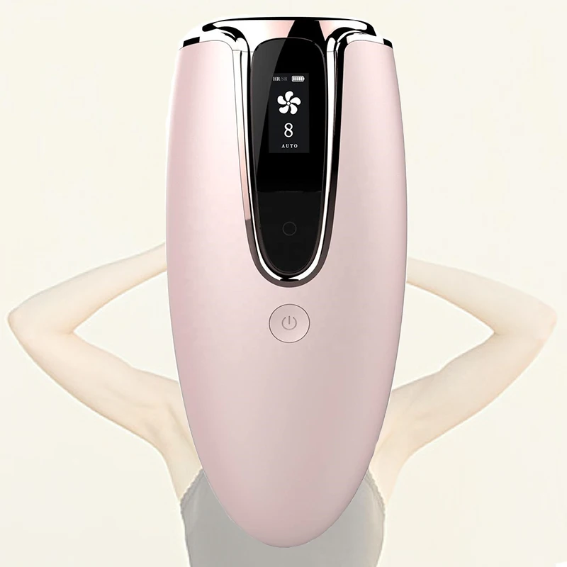

New mini portable permanent handset handheld intense pulse light women men ipl laser hair removal handset, White pink black