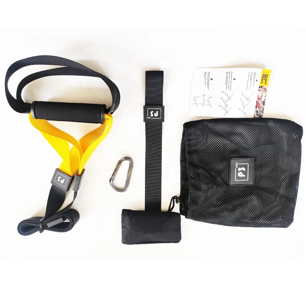 

Hammock Fitness Suspension Straps Training Kit System For Suspension Trainer Fitness Outdoor, Black