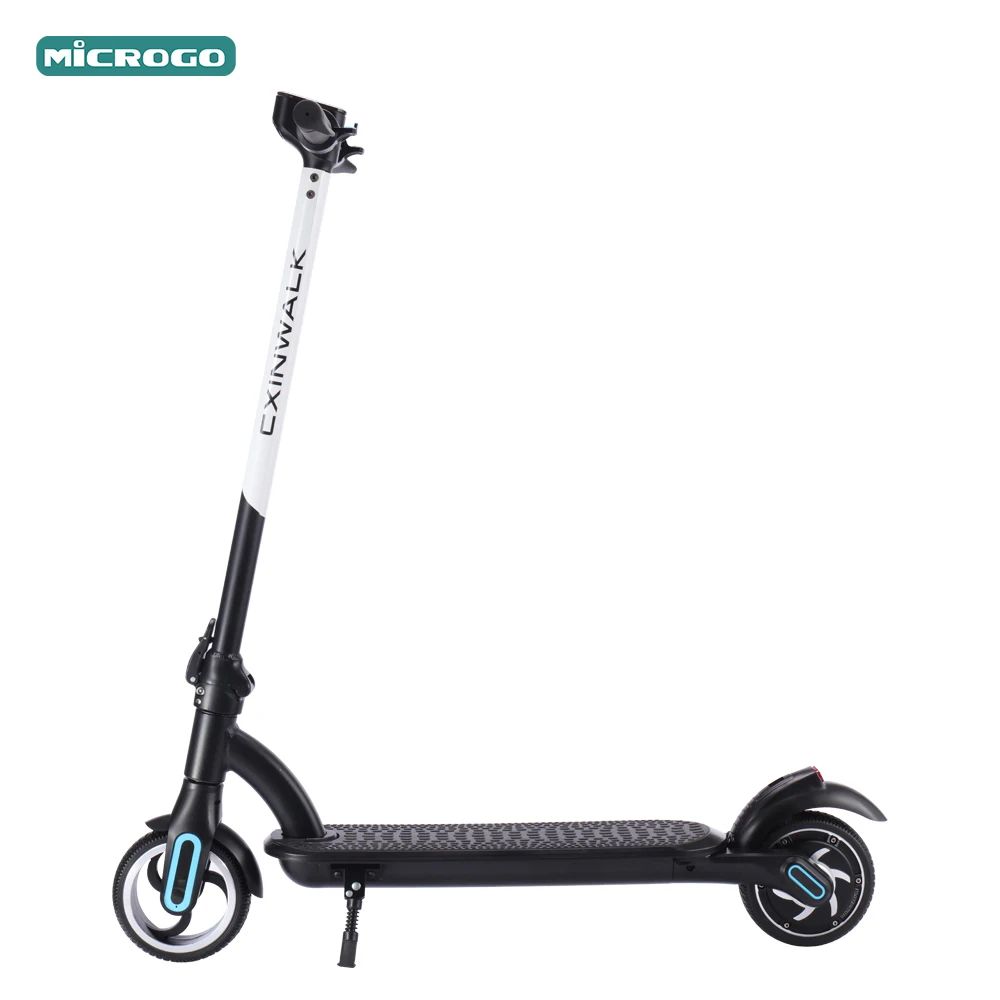 

Microgo M8 factory direct sell EU US warehouse intelligent waterproof adult kick scooter 2 wheel electric scooters, Black/white