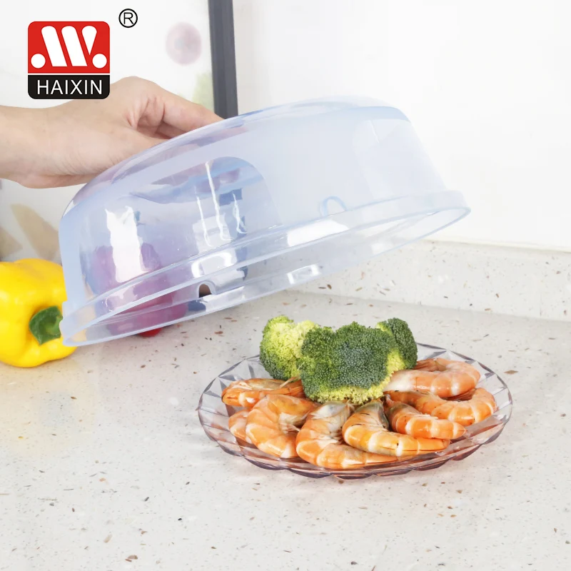 

New 3 in 1 multifunctional microwave plate food cover plastic food microwave oven cover, Transparent blue green yellow, can be customized