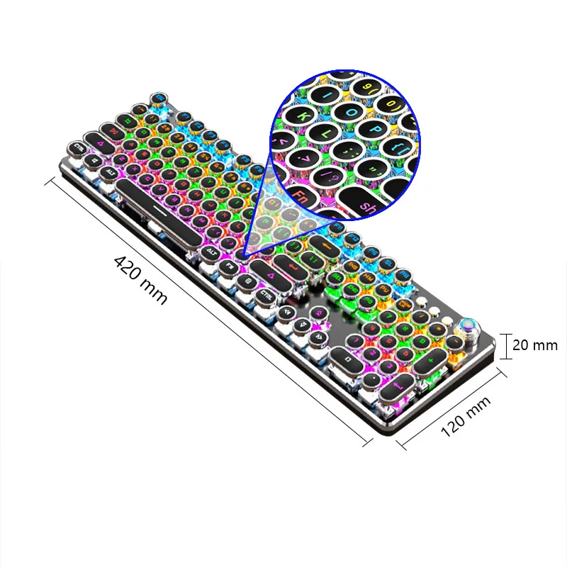 

punk manipulator keyboard custom punk multimedia keyboard mechanical keyboard rgb
