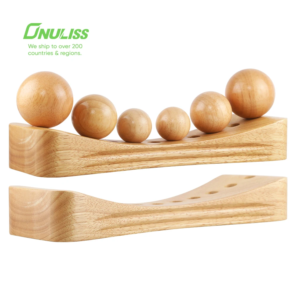 

ONULISS Wooden Body Massager Roller Maderoterapia Set Cellulite Massage Wood Therapy Tools