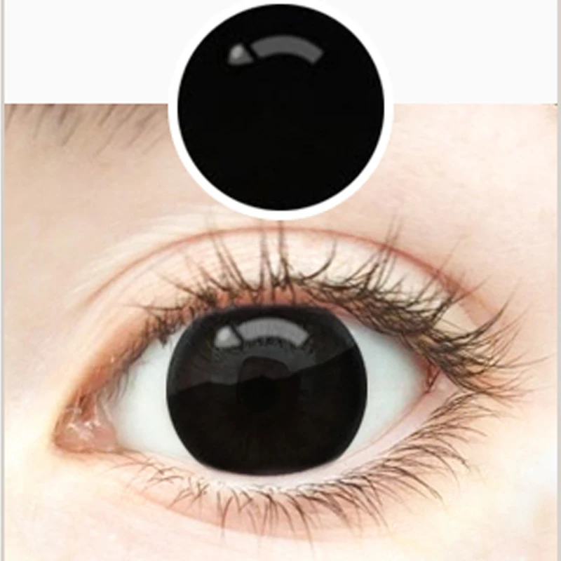 

Halloween Contact lens 1 year Black out Crazy Lenses Cosplay lenses Hot selling style in Europe and America