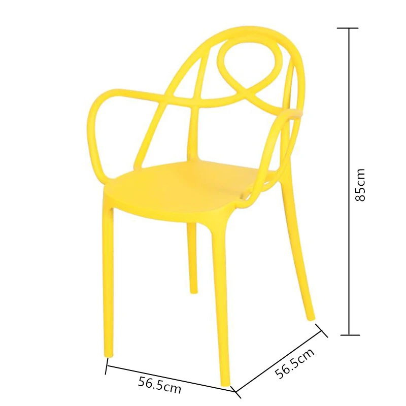 Modern New Design Pp Plastic Red Chair Dining Room Living Room Chair