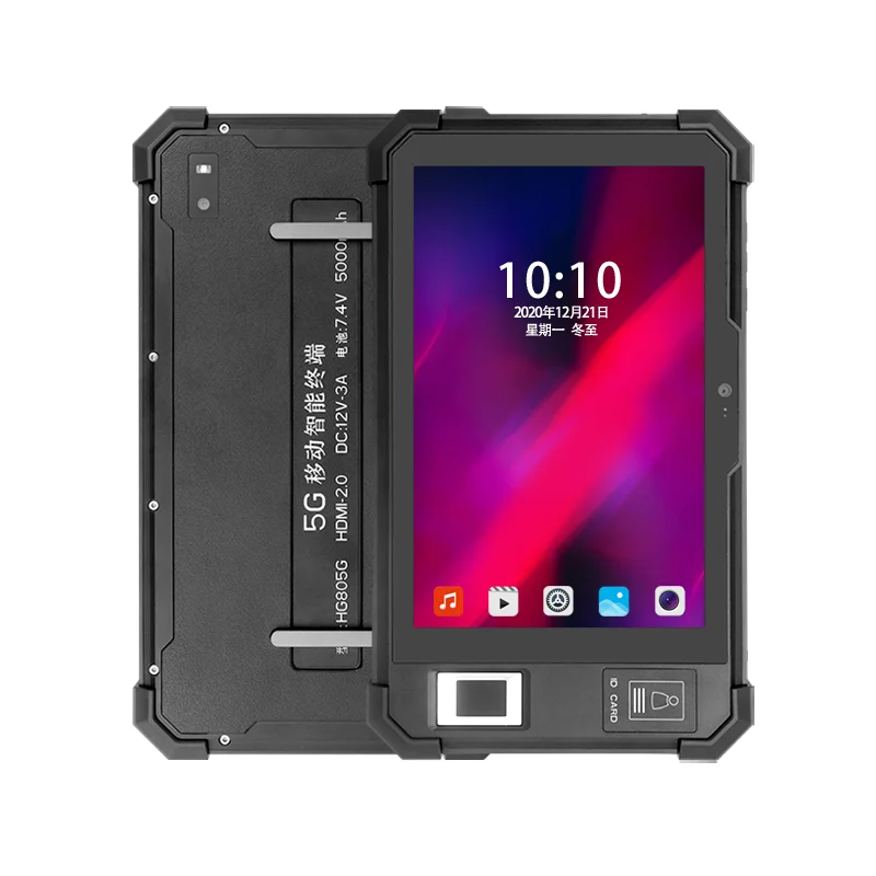 

4G 5G Android Rugged Tablet PC Industrial with NFC RFID Fingerprint 1D 2D Barcode Scanner GPS BDS GLONASS Smart Terminals