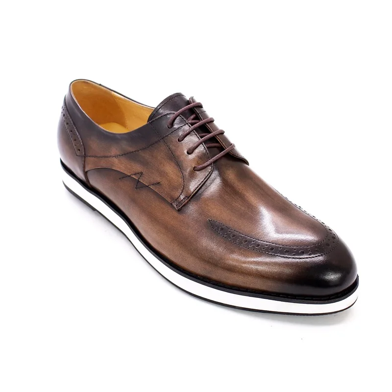 

Custom Design Genuine Leather Men Casual Shoes, Customized color