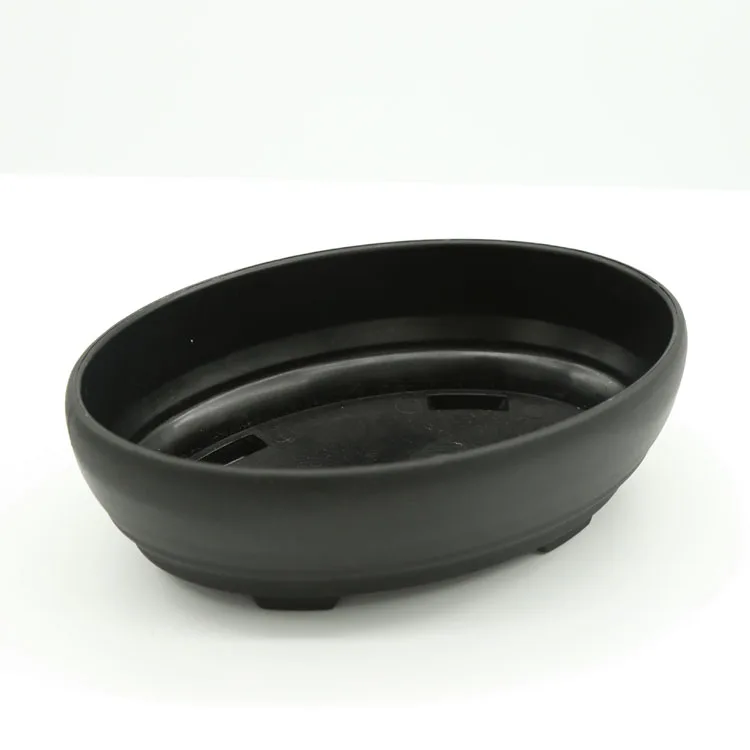 

BEES Wholesale Indoor Decoration Oval Bonsai Pot Large Black Plastic Bonsai Pots