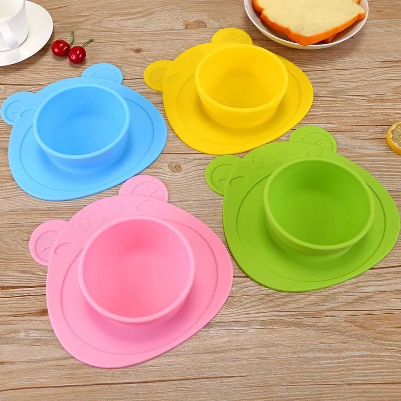 

Bpa Free Dinner Plate To Child Feeding Silicone Bowl For Children factory wholesale