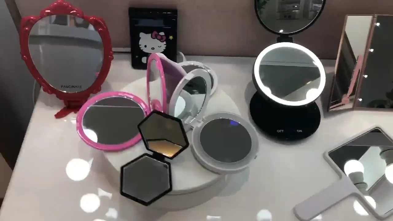 Rectangle Shaped Small Compact Mirror/pocket Tool Folding Mirror/salon