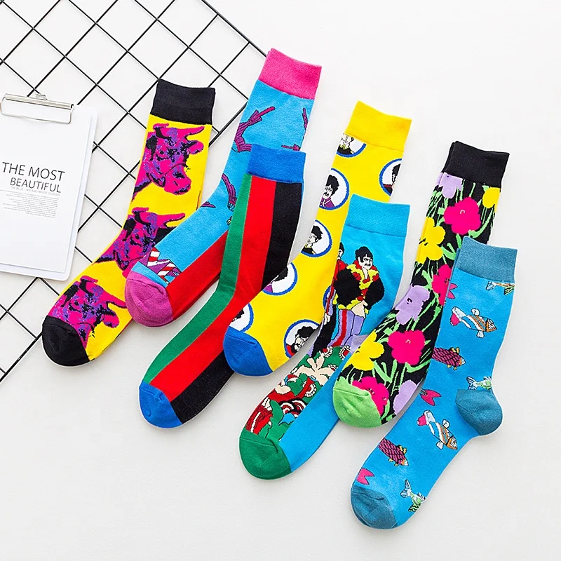 

Quentin Dropshipping 2021 Good Quality Men Unisex Unique Fashion Skateboard Custom Design Crazy Colored Wholesale Funny Socks