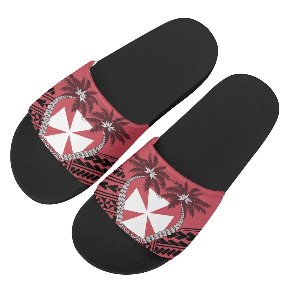 

Wallis And Futuna Polynesian Tribal Tattoo Prints Women Slipper 2022 China One Piece Open Toe Style Sandals Slippers With Logo